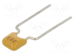 Capacitor: ceramic; 22nF; 100V; X7R; ±10%; THT; 5mm