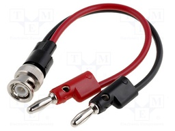 Test lead; PVC; 130mm; red and black; 60VDC; Imp: 50Ω