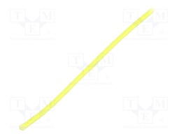Insulating tube; yellow; -30÷155°C; Øint: 500um; L: 10m; 3kV/mm