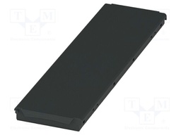 Cover; black; UL94V-0; BC 161,6; polycarbonate; snap-fastener