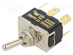 Switch: toggle; Pos: 2; DPDT; ON-ON; 10A/250VAC; Toggle: round; 1.5kV