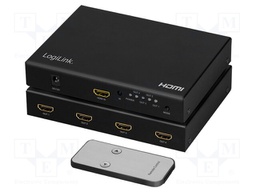 Splitter; HDCP 2.2,HDMI 2.0; Colour: black; Input: HDMI socket