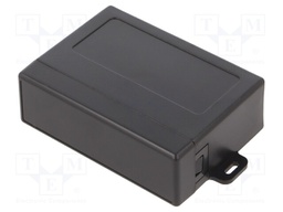 Enclosure: multipurpose; X: 63.3mm; Y: 87.5mm; Z: 29mm; ABS; black