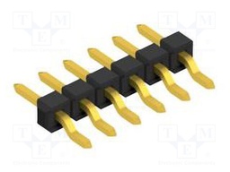 Connector: pin strips; pin header; male; PIN: 6; 2.54mm; SMT; 1x6
