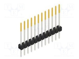 Connector: pin strips; pin header; male; PIN: 12; 2.54mm; THT; 1x12