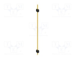 Connector: pin strips; pin header; male; PIN: 1; 2.54mm; THT; 1x1