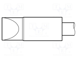 Tip; chisel; 10x2.5mm; longlife