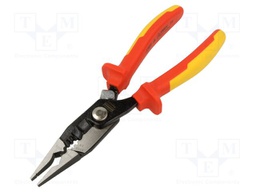 Pliers; cutting,insulated,locking; 200mm; Chrom-vanadium steel