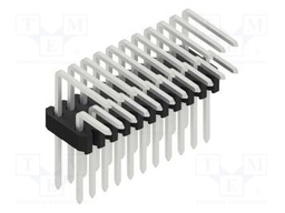 Connector: pin strips; pin header; male; PIN: 22; 1.27mm; THT; 2x11