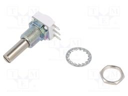 Potentiometer: shaft; single turn; 10kΩ; 1W; ±10%; 6mm; linear