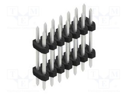 Connector: pin strips; pin header; male; PIN: 14; 2mm; THT; 2x7; 100V