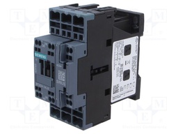 Relay Contactor, 3RT2 Series, 3PST-NO, 3P, 9 A, 7.5 kW, 690 VAC