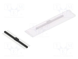Connector: pin strips; pin header; male; PIN: 23; 2.54mm; SMT; 1x23