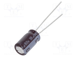 Capacitor: electrolytic; low impedance; THT; 18uF; 80VDC; ±20%