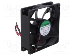 Fan: DC; axial; 24VDC; 92x92x25mm; 93.24m3/h; 40.3dBA; ball bearing