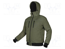 Work jacket; Size: XL; green; OUTDOOR; with a hood