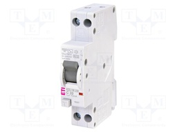 RCBO breaker; Inom: 20A; Ires: 10mA; Poles: 1+N; 230/240VAC; IP20