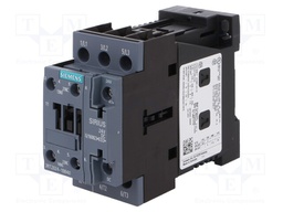 Contactor: 3-pole; NO x3; Auxiliary contacts: NO + NC; 24VDC; 12A