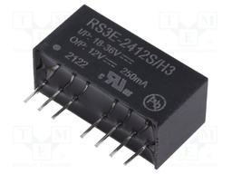Converter: DC/DC; 3W; Uin: 18÷36V; Uout: 12VDC; Iout: 250mA; SIP8