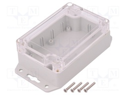 Enclosure: multipurpose; X: 70mm; Y: 105mm; Z: 40mm; polycarbonate