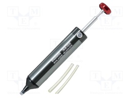 Desoldering pump; silicone; L: 153mm; aluminium