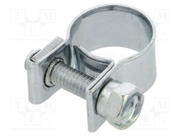 T-bolt clamp; W: 9mm; Clamping: 10÷12mm; zinc plated steel; Mini