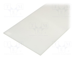 Sheet; Dim: 497x1000mm; D: 5mm; natural; Production process: shear