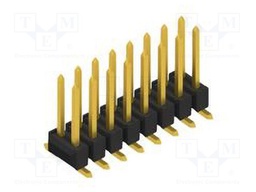 Connector: pin strips; pin header; male; PIN: 16; 2.54mm; SMT; 2x8