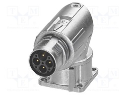 Connector: M17; socket; M17 PRO; PIN: 4(3+1); 630V; 20A; IP67; 3+PE