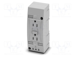Double socket,  Pin connector pattern type AB 15A,  Screw co