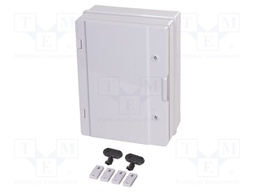 Enclosure: wall mounting; X: 310mm; Y: 410mm; Z: 170mm; ABS; IP65
