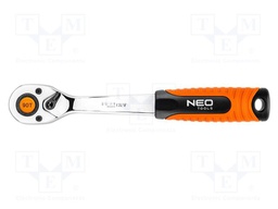Rattle; 3/8"; with switch; 200mm; Teeth: 90