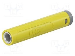 Connector: 4mm banana; socket; 19A; 30VAC; 60VDC; yellow