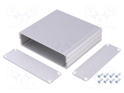 Enclosure: with panel; AKG; X: 105mm; Y: 100mm; Z: 30mm; aluminium