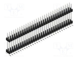 Connector: pin strips; pin header; male; PIN: 62; 2.54mm; SMT; 2x31