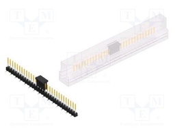 Connector: pin strips; pin header; male; PIN: 30; 2.54mm; SMT; 1x30