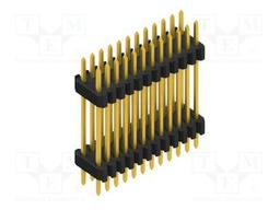 Connector: pin strips; pin header; male; PIN: 24; 1.27mm; THT; 2x12