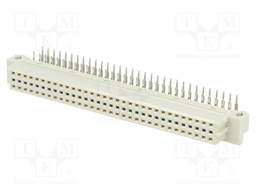 Plug; DIN 41612; type C; female; PIN: 64; a+c; THT; angled 90°