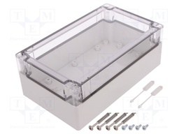 Enclosure: multipurpose; X: 122mm; Y: 202mm; Z: 75mm; TG PC; grey
