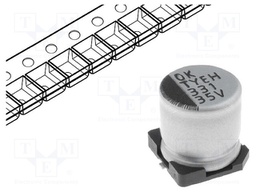 Capacitor: electrolytic; SMD; 330uF; 35VDC; Ø10x10mm; ±20%; 2000h