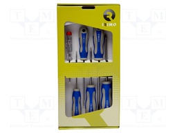 Kit: screwdrivers; Phillips,slot; Size: PH1,PH2,SL 3,SL 4,SL 5,5
