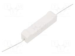 Resistor: wire-wound; cement; THT; 100mΩ; 10W; ±5%; 10x9x49mm