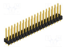 Connector: pin strips; pin header; male; PIN: 38; 2.54mm; THT; 2x19