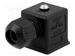 Connector: valve connector; plug; form A; 18mm; female; PIN: 3; mPm