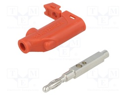 Plug; 4mm banana; 32A; 70VDC; Max.wire diam: 4mm; 3mΩ