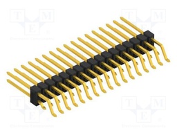 Connector: pin strips; pin header; male; PIN: 34; 2.54mm; SMT; 2x17