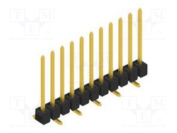 Connector: pin strips; pin header; male; PIN: 11; 2.54mm; SMT; 1x11
