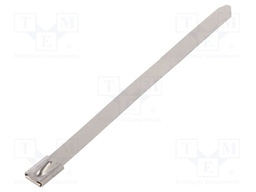 Cable tie; L: 100mm; W: 4.6mm; stainless steel; 445N; Colour: steel