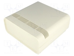 Enclosure: with panel; DESKONE; X: 155mm; Y: 155mm; Z: 61mm; ABS; grey