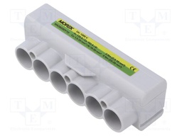 Splice terminal: distribution block; SLT50; 1kV; PIN: 6; ways: 1